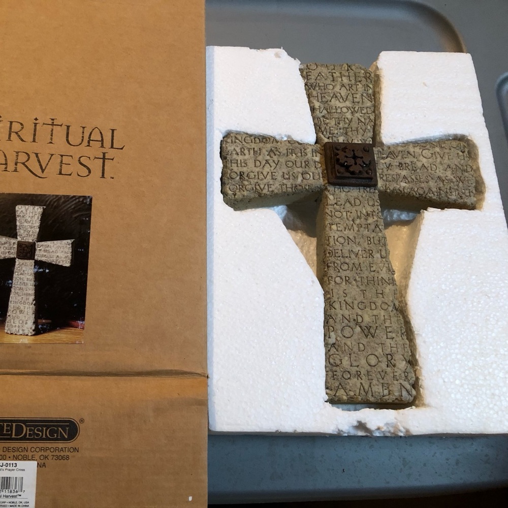 The Lord’s Prayer Stone Cross
